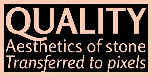 Card displaying Roboto typeface in various styles