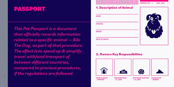 Card displaying Bilo typeface in various styles