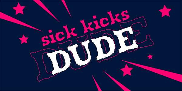 Card displaying Shrub typeface in various styles