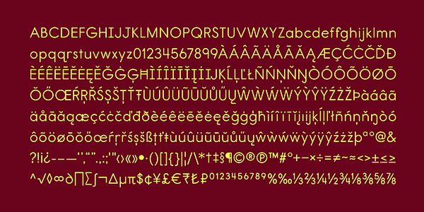Card displaying Report typeface in various styles
