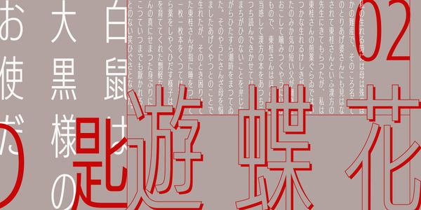 Carte présentant la police de caractères FOT-UDKakugoC60 Pro dans différents styles