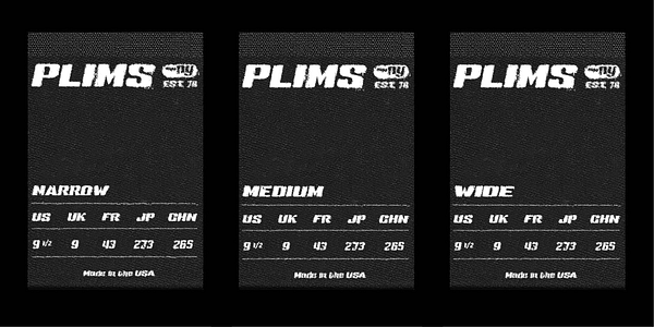 Card displaying Sneakers Script typeface in various styles