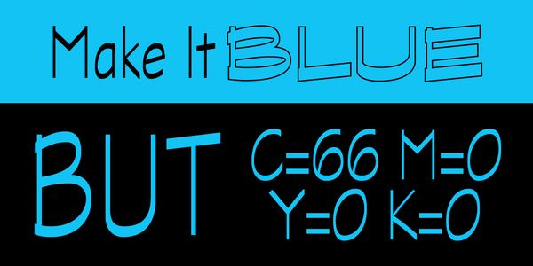 Card displaying Graphite typeface in various styles