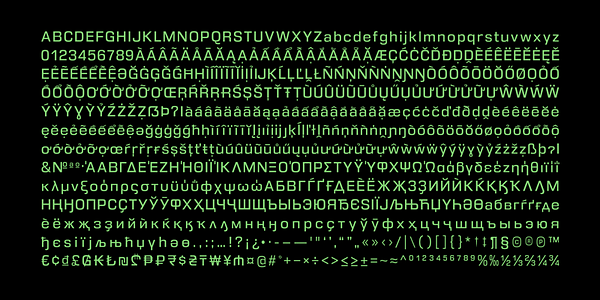 Card displaying DDT typeface in various styles