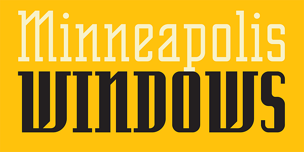 Card displaying Senator typeface in various styles