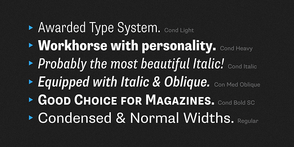 Card displaying Supria Sans typeface in various styles