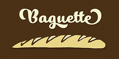 Card displaying Merengue Script typeface in various styles