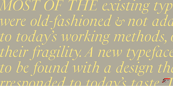 Card displaying PS Fournier typeface in various styles