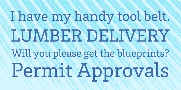 Card displaying Brix Slab typeface in various styles