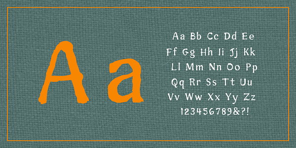 Card displaying Sunshine typeface in various styles