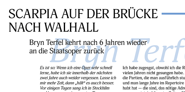 Card displaying Adonis typeface in various styles