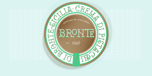 Card displaying Royale typeface in various styles