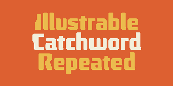 Card displaying Hoverunit typeface in various styles