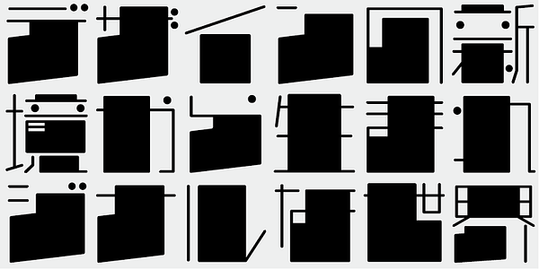 Card displaying AB Donmai typeface in various styles