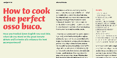 Card displaying Ciabatta typeface in various styles