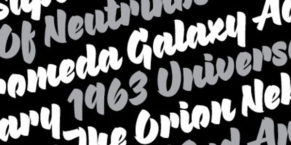 Card displaying Pique typeface in various styles