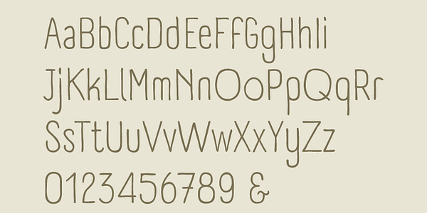 Card displaying A Day Without Sun typeface in various styles