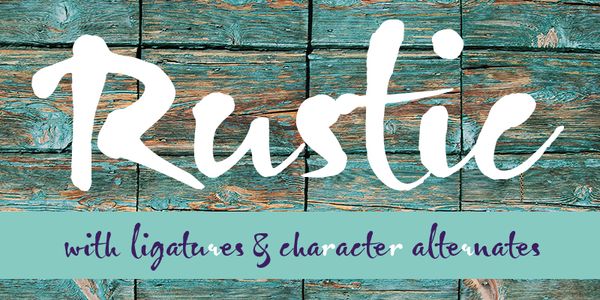 Card displaying Gizmo typeface in various styles