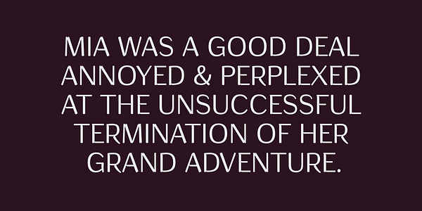 Card displaying Conceal typeface in various styles