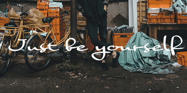 Card displaying Nothing typeface in various styles