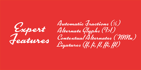 Card displaying Kinescope typeface in various styles