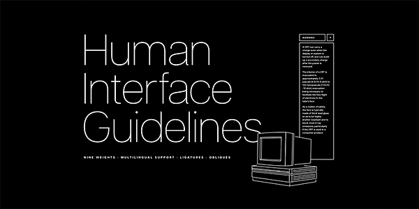 Card displaying Articulat CF typeface in various styles