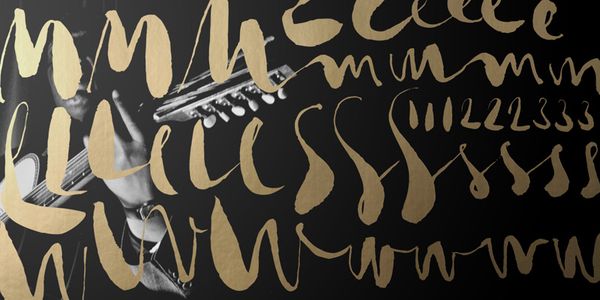 Card displaying Gloss Drop typeface in various styles