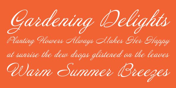 Card displaying Annabelle JF typeface in various styles