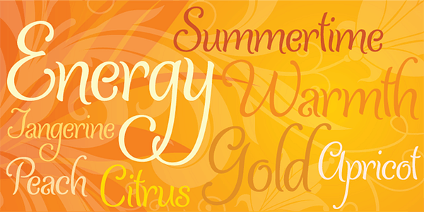 Card displaying Ladybird typeface in various styles