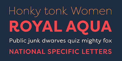 Card displaying Filson typeface in various styles