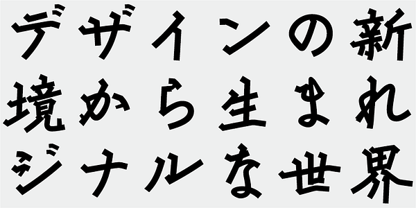 Card displaying AB Kai typeface in various styles