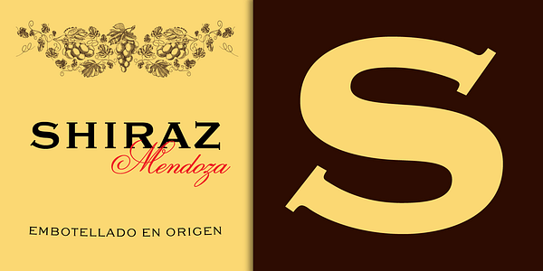 Card displaying Sweet Gothic Serif typeface in various styles