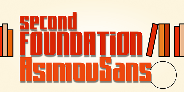 Card displaying AsimovSans typeface in various styles