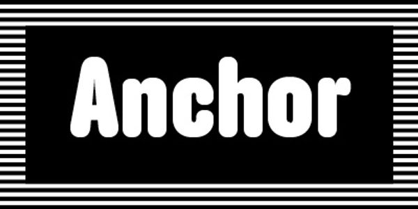 Card displaying Anchor typeface in various styles