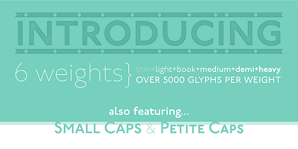 Card displaying P22 Underground typeface in various styles