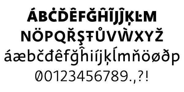 Card displaying Deva Ideal typeface in various styles