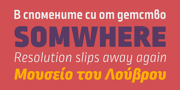 Card displaying Ropa Mix typeface in various styles