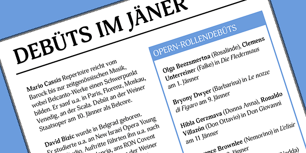 Card displaying Adonis typeface in various styles