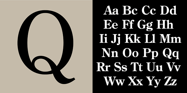 Card displaying Century Old Style typeface in various styles