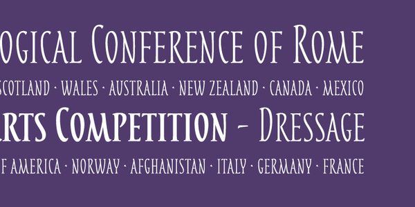 Card displaying Tacitus typeface in various styles