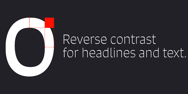 Card displaying Signo typeface in various styles