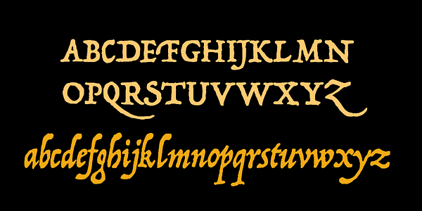 Card displaying P22 Operina Pro typeface in various styles