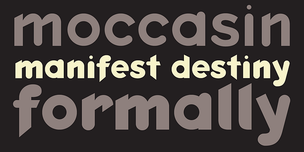 Card displaying Keedy Sans typeface in various styles