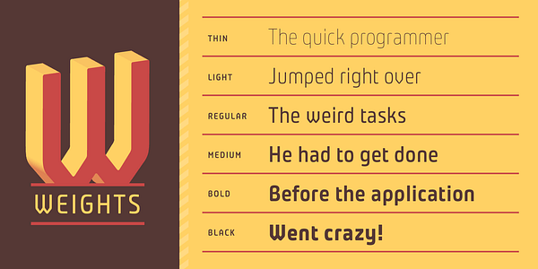 Card displaying Plau typeface in various styles