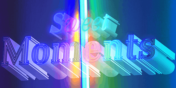 Card displaying Azote typeface in various styles