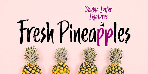 Card displaying Trailmade typeface in various styles