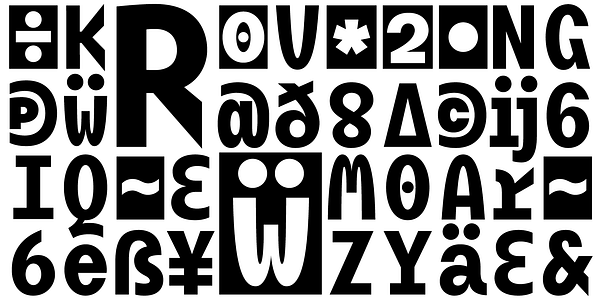 Card displaying BC Mikser typeface in various styles