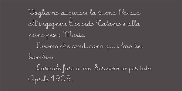 Card displaying Memimas Pro typeface in various styles