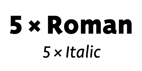 Card displaying Deva Ideal typeface in various styles