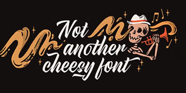 Card displaying Hot Salsa typeface in various styles